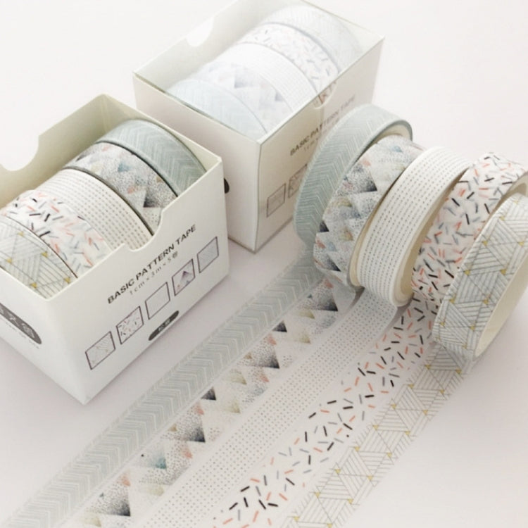 5rolls /Box 3m Washi DIY Decoration Handbook Tape Set, Color: Pine - Tape & Solid glue by PMC Jewellery | Online Shopping South Africa | PMC Jewellery