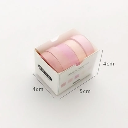 5rolls /Box 3m Washi DIY Decoration Handbook Tape Set, Color: Point and Line - Tape & Solid glue by PMC Jewellery | Online Shopping South Africa | PMC Jewellery