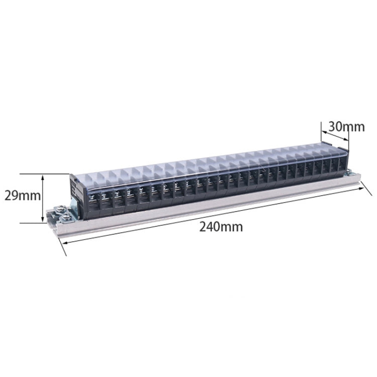 CHINT TD-1525 Terminal Block Rail Type Wiring Block Paralleling Wires Wire Connector - Booster Cable & Clip by CHNT | Online Shopping South Africa | PMC Jewellery | Buy Now Pay Later Mobicred