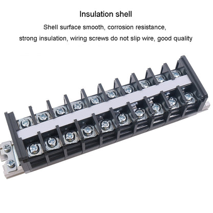 CHINT TD-100-10 Terminal Block Rail Type Wiring Block Paralleling Wires Wire Connector - Booster Cable & Clip by CHNT | Online Shopping South Africa | PMC Jewellery | Buy Now Pay Later Mobicred