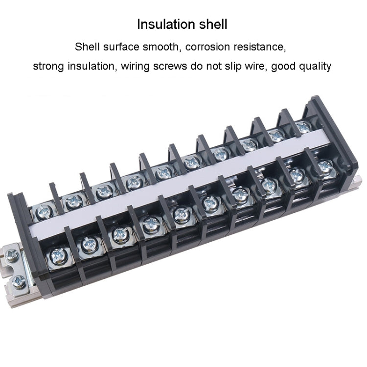 CHINT TD-6020 Terminal Block Rail Type Wiring Block Paralleling Wires Wire Connector - Booster Cable & Clip by CHNT | Online Shopping South Africa | PMC Jewellery | Buy Now Pay Later Mobicred