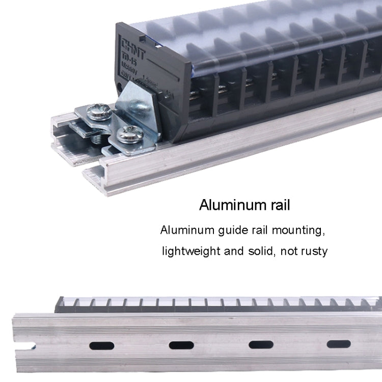 CHINT TD-6015 Terminal Block Rail Type Wiring Block Paralleling Wires Wire Connector - Booster Cable & Clip by CHNT | Online Shopping South Africa | PMC Jewellery | Buy Now Pay Later Mobicred