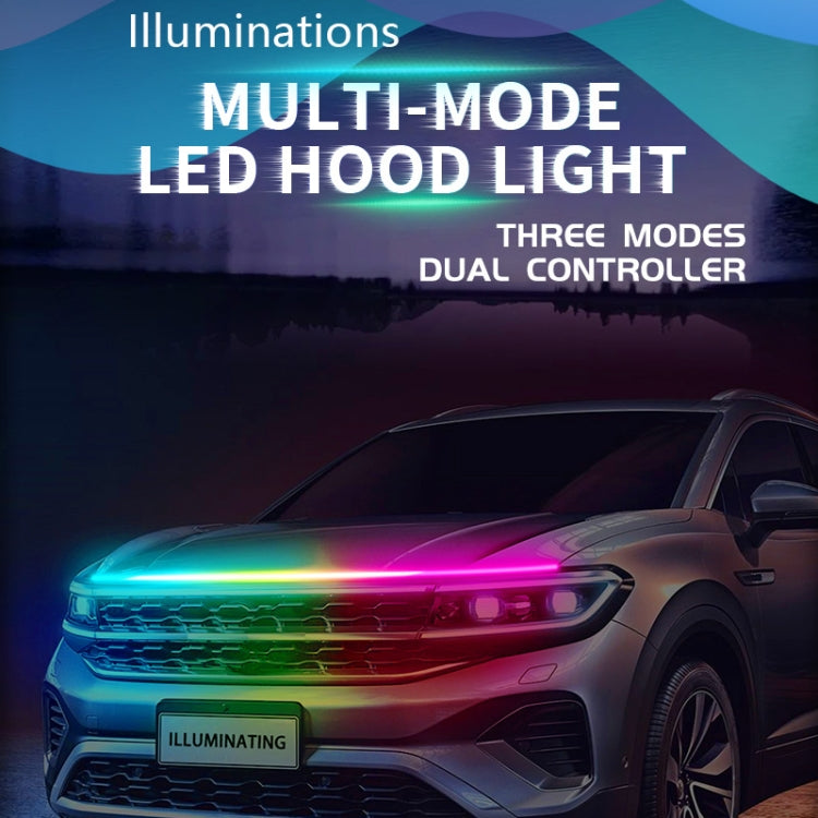 Car LED Streamer Phantom Running Lights Voice-Controlled Rhythmic Atmosphere Light With Turn Signals, Length: G15 1.5m APP - Running Lights by PMC Jewellery | Online Shopping South Africa | PMC Jewellery | Buy Now Pay Later Mobicred