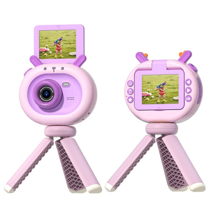 S2 2.4-Inch 180-Degree Flip-Screen 1080P HD Cartoon Children Digital Camera With Stand(Violet) - Children Cameras by PMC Jewellery | Online Shopping South Africa | PMC Jewellery | Buy Now Pay Later Mobicred