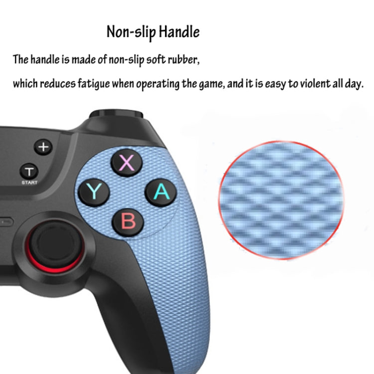 For Switch Pro / PC / Android Wireless Bluetooth Game Controller With Wake-Up Vibration(Blue) - Gamepads by PMC Jewellery | Online Shopping South Africa | PMC Jewellery | Buy Now Pay Later Mobicred