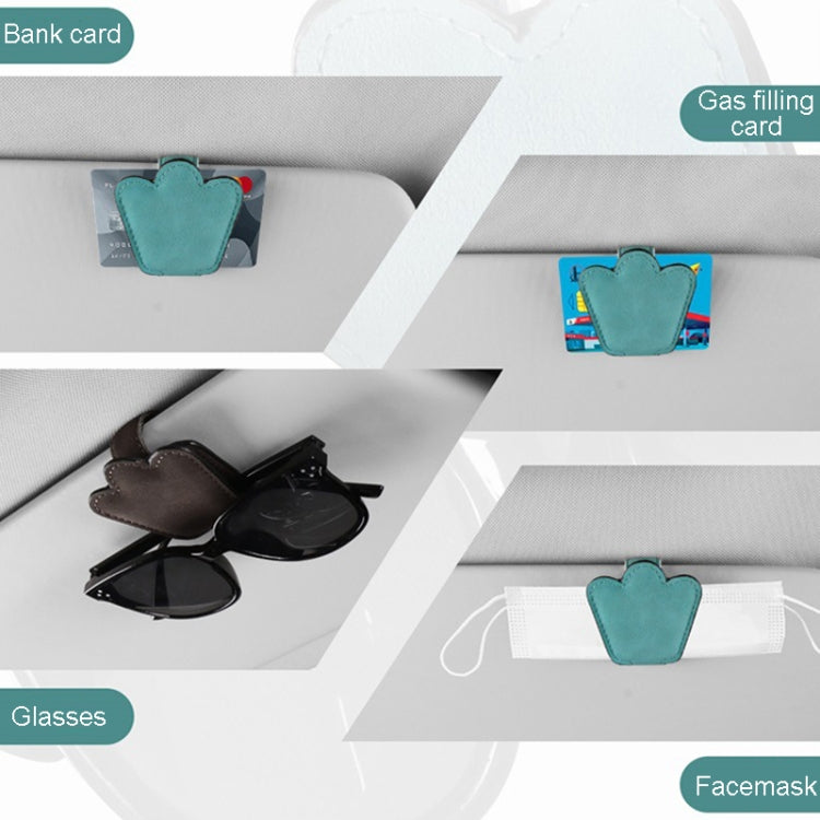 Automotive Shade Eyewear Holder Car Visor Sunglasses And Ticket Organizer(Gray) - Sunglasses & Glasses Clips by PMC Jewellery | Online Shopping South Africa | PMC Jewellery | Buy Now Pay Later Mobicred