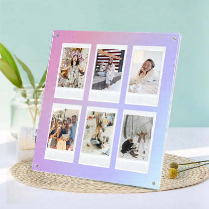 Six Palace Grid Color 3 Inch Three-Dimensional Magnet Photo Frame For Polaroids, Color: White - Photo Albums & Photo Frames by PMC Jewellery | Online Shopping South Africa | PMC Jewellery