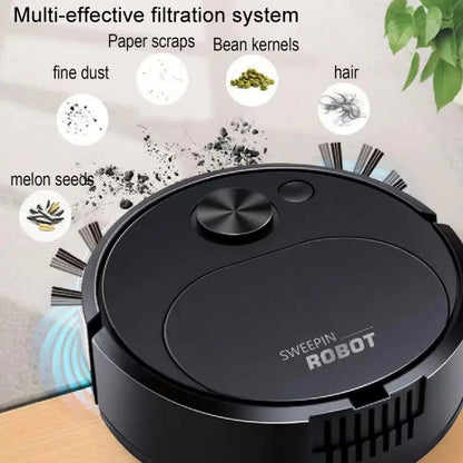 Field Sweeping Robot Auto Family Mini Cleaning Machine USB Charging Smart Vacuum(Black) - Robot Vacuum Cleaner by PMC Jewellery | Online Shopping South Africa | PMC Jewellery