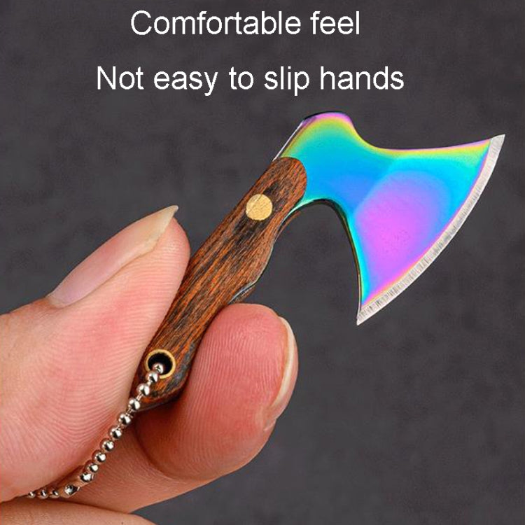 Mini Knife Keychain Portable Removal Express Pendant Accessory With Holster, Model: Colorful Wood Laser Pattern - Burin &Cutting Knife by PMC Jewellery | Online Shopping South Africa | PMC Jewellery