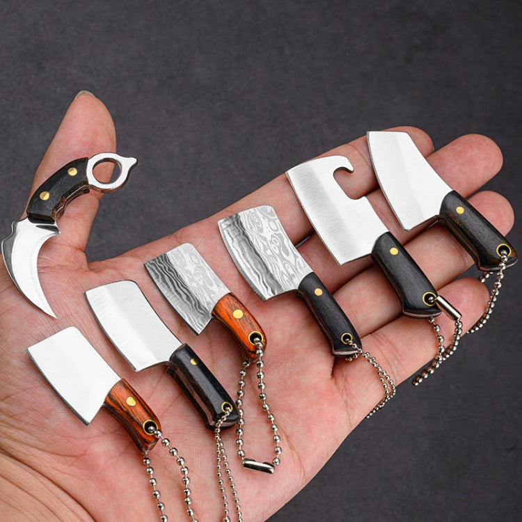 Mini Knife Keychain Portable Removal Express Pendant Accessory With Holster, Model: Axe Gold - Burin &Cutting Knife by PMC Jewellery | Online Shopping South Africa | PMC Jewellery