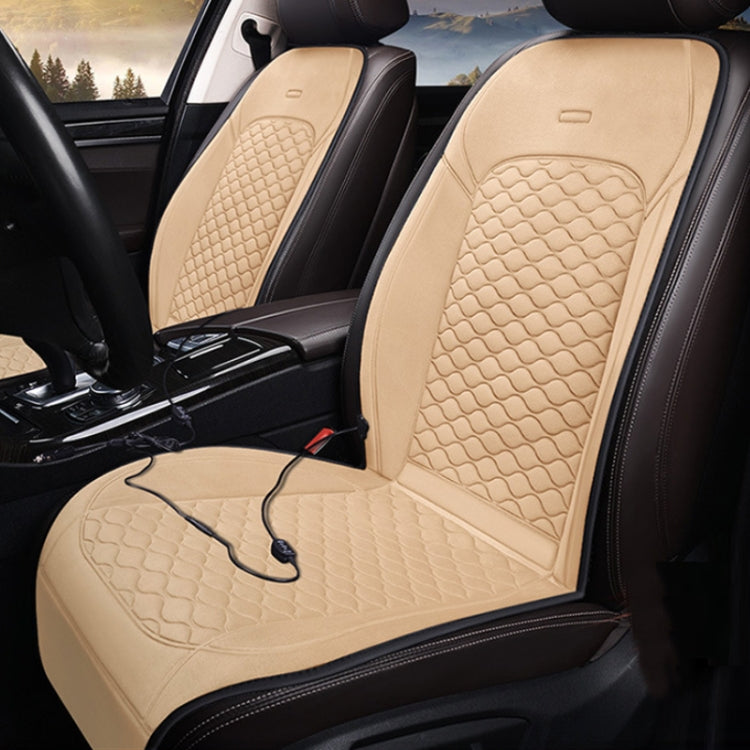 12V Car Winter Electric Heating Short Plush Seat Cushion, Color: Black - Seat Accessories by PMC Jewellery | Online Shopping South Africa | PMC Jewellery