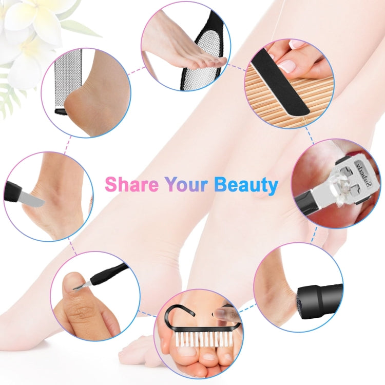 Electric Foot File Pedicure Kit Waterproof Feet Callus Remover, Spec: White - Grinding Tools & Accessories by PMC Jewellery | Online Shopping South Africa | PMC Jewellery | Buy Now Pay Later Mobicred