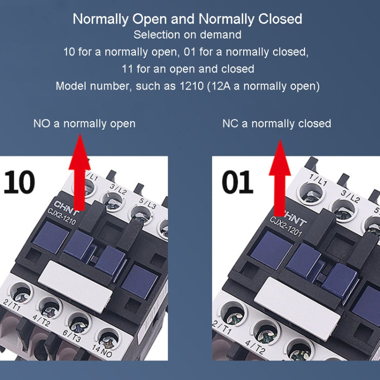 CHNT CJX2-1801 18A 220V Silver Alloy Contacts Multi-Purpose Single-Phase AC Contactor - Relays by CHNT | Online Shopping South Africa | PMC Jewellery | Buy Now Pay Later Mobicred