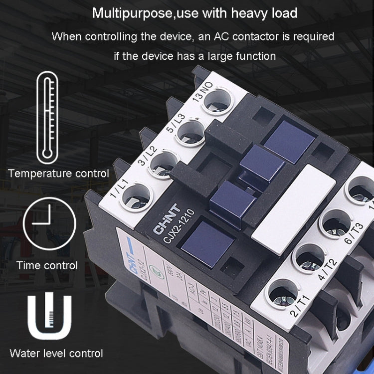 CHNT CJX2-3210 32A 220V Silver Alloy Contacts Multi-Purpose Single-Phase AC Contactor - Relays by CHNT | Online Shopping South Africa | PMC Jewellery