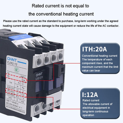 CHNT CJX2-1810 18A 220V Silver Alloy Contacts Multi-Purpose Single-Phase AC Contactor - Relays by CHNT | Online Shopping South Africa | PMC Jewellery | Buy Now Pay Later Mobicred