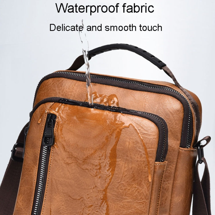 WEIXIER D288 Large Capacity Casual Crossbody Bag Business Waterproof Single Shoulder Packs(Dark Brown) - Single-shoulder Bags by WEIXIER | Online Shopping South Africa | PMC Jewellery