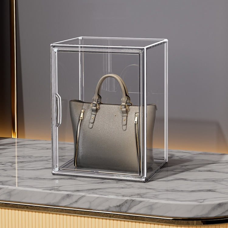 Stackable Transparent Storage Box Magnetic Suction Bookcase Handbag Display Rack, Style: No Partitions - Storage Boxes by PMC Jewellery | Online Shopping South Africa | PMC Jewellery