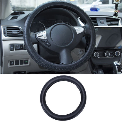 For 36cm-40cm Diameter Steering Wheel Car Silicone Protective Cover Wear Resistant Non-Slip Tire Pattern Driving Grip Sleeve(Black) - Steering Wheel Accessories by PMC Jewellery | Online Shopping South Africa | PMC Jewellery | Buy Now Pay Later Mobicred