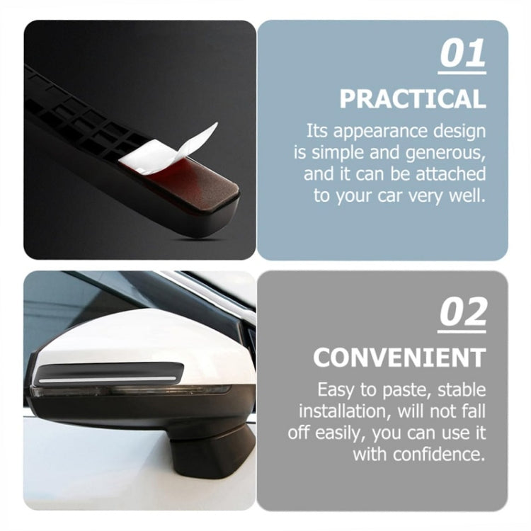 4pcs/set Car Rearview Mirror Body ABS Anti-collision Strip(Mysterious Black) - Anti Collision Sticker by PMC Jewellery | Online Shopping South Africa | PMC Jewellery | Buy Now Pay Later Mobicred