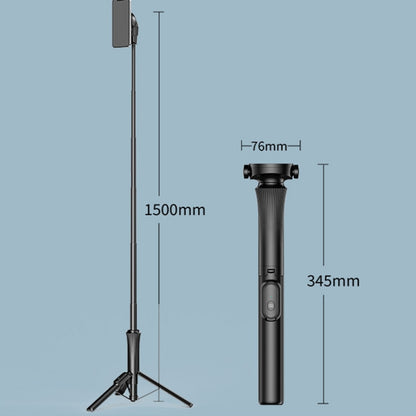 1.5m Magnetic Phone Extendable Selfie Stick Tripod with Wireless Remote  ws-22001- 4 - Selfie Sticks by PMC Jewellery | Online Shopping South Africa | PMC Jewellery | Buy Now Pay Later Mobicred