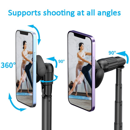 1.5m Magnetic Phone Extendable Selfie Stick Tripod with Wireless Remote  ws-22001- 4 - Selfie Sticks by PMC Jewellery | Online Shopping South Africa | PMC Jewellery | Buy Now Pay Later Mobicred