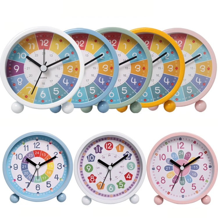 Children Educational Alarm Clock Desktop Mute Small Clock With Night Light, Style: Blue - Novelty Clock by PMC Jewellery | Online Shopping South Africa | PMC Jewellery | Buy Now Pay Later Mobicred