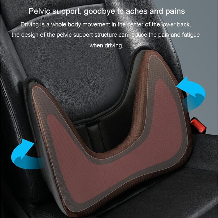 LINXICP 3 In 1 Car Seat Lumbar Cushion Summer Special Memory Foam Breathable Car Back Pad(Black) - Seat Accessories by LINXICP | Online Shopping South Africa | PMC Jewellery | Buy Now Pay Later Mobicred