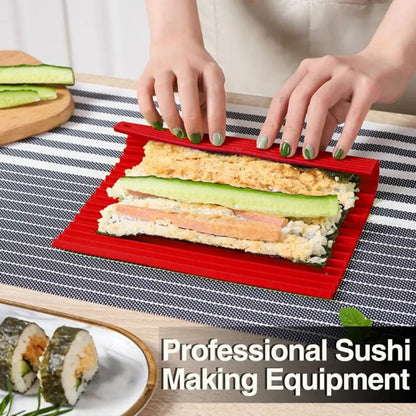 Silicone Sushi Curtain Hand Roll Mold Double-sided Kimbap Tool(Green) - Gadgets by PMC Jewellery | Online Shopping South Africa | PMC Jewellery