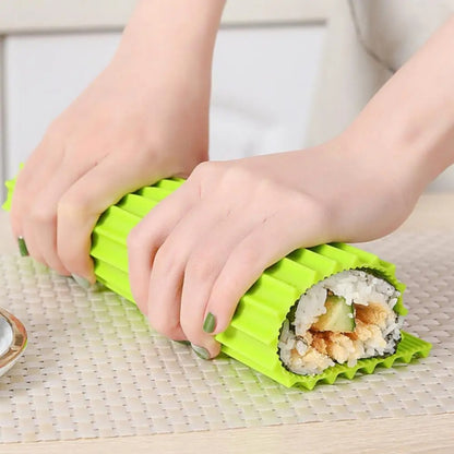 Silicone Sushi Curtain Hand Roll Mold Double-sided Kimbap Tool(Green) - Gadgets by PMC Jewellery | Online Shopping South Africa | PMC Jewellery