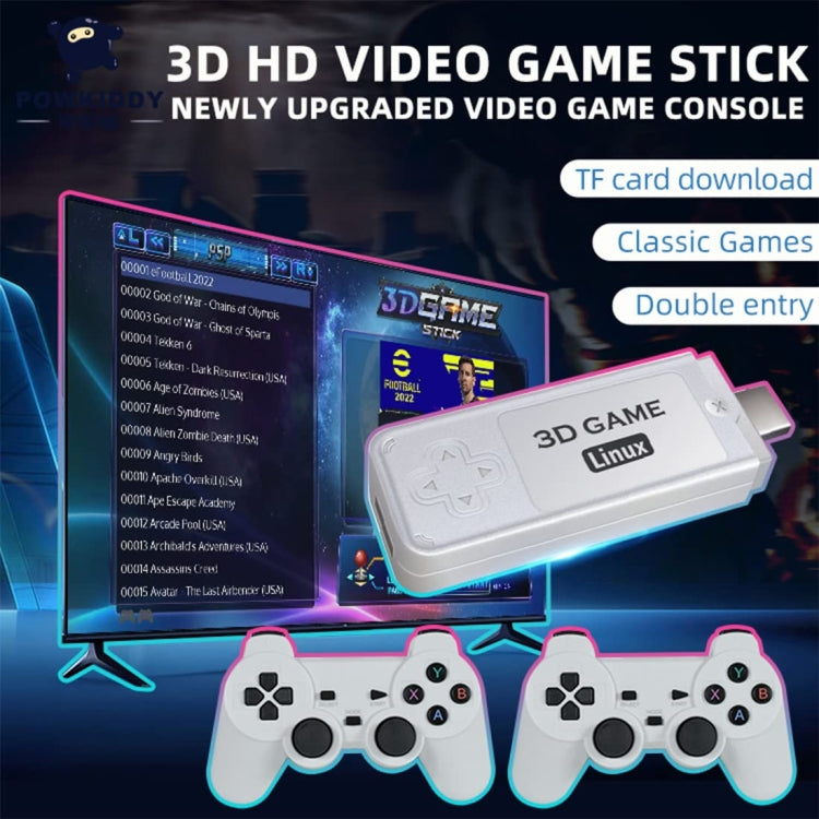 Y6 Handheld Game Console 2.4G HD 4K Wireless Portable Linux Video Game Stick, Style: 128G 10000+ Games - Pocket Console by PMC Jewellery | Online Shopping South Africa | PMC Jewellery | Buy Now Pay Later Mobicred