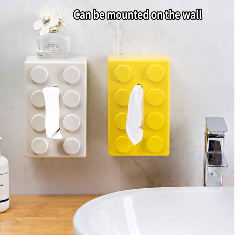 Multifunctional Cartoon Building Block Tissue Storage Box Living Room Coffee Table Decorations, Color: White - Storage Boxes by PMC Jewellery | Online Shopping South Africa | PMC Jewellery