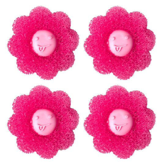 4pcs /Set Household Anti-tangle Laundry Balls Anti-knotting Laundry Cleaning Ball for Washing Machine(Pink) - Sponges, Cloths & Brushes by PMC Jewellery | Online Shopping South Africa | PMC Jewellery