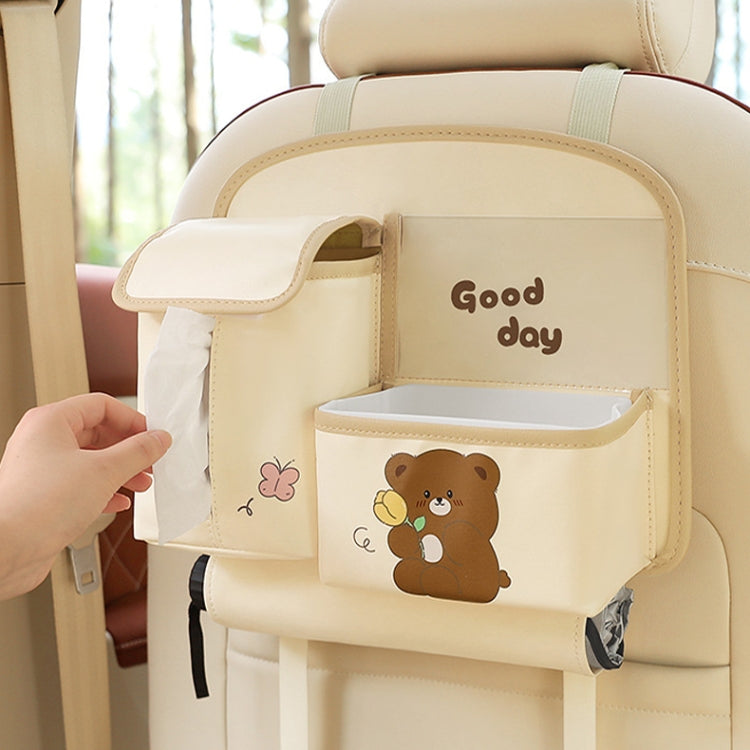 Multifunctional Car Cute Cartoon Rear Seat Back-mounted Storage Bag Garbage Bin in Car(Pink) - Stowing Tidying by PMC Jewellery | Online Shopping South Africa | PMC Jewellery | Buy Now Pay Later Mobicred