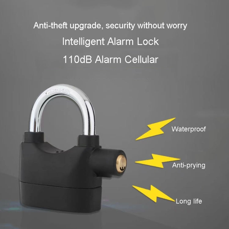 Short Beam Model Outdoor Door Anti-Theft Alarm Lock Waterproof Anti-Pick Motorcycle Bicycle Padlock - Theft Protection by PMC Jewellery | Online Shopping South Africa | PMC Jewellery | Buy Now Pay Later Mobicred