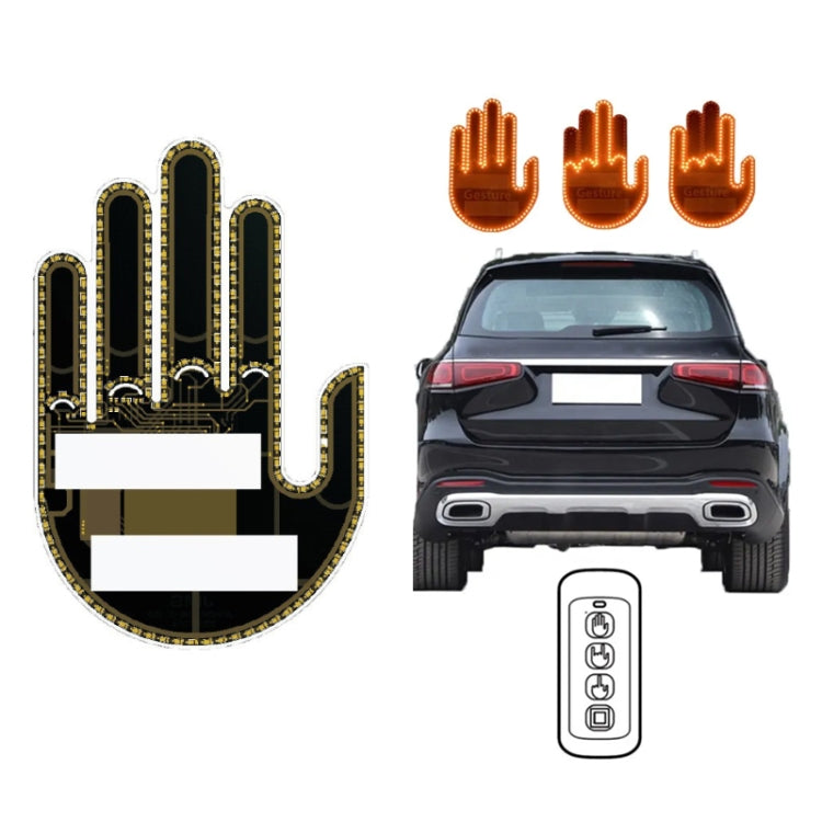 Vehicle-Mounted Multifunctional Warning Anti-Rear Collision Gesture Light(Womens Black) - Warning Lights by PMC Jewellery | Online Shopping South Africa | PMC Jewellery | Buy Now Pay Later Mobicred