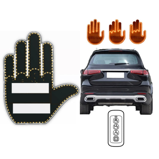 Vehicle-Mounted Multifunctional Warning Anti-Rear Collision Gesture Light(Mens Black) - Warning Lights by PMC Jewellery | Online Shopping South Africa | PMC Jewellery | Buy Now Pay Later Mobicred