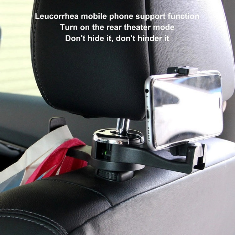 Car Back Seat Double Hook Phone Holder, Color: Black - Auto Fastener & Clips by PMC Jewellery | Online Shopping South Africa | PMC Jewellery