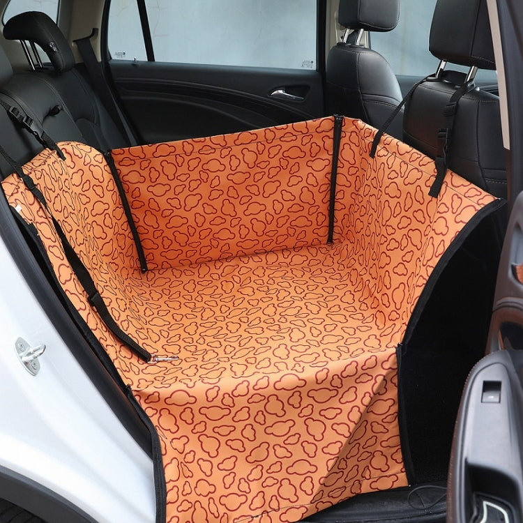 Car Single Seat Waterproof Pet Seat Protective Pad, Color: Orange Cloud - Seat Accessories by PMC Jewellery | Online Shopping South Africa | PMC Jewellery | Buy Now Pay Later Mobicred