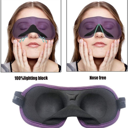 3D Adjustable Silicone Anti-slip Sleep Eye Mask Three-dimensional Memory Foam Eye Protection Mask(Black) - Eye Masks by PMC Jewellery | Online Shopping South Africa | PMC Jewellery