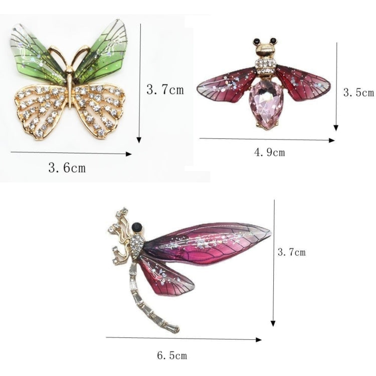 3pcs/set Metal Butterfly Dragonfly Bee Car Air Vent Aromatherapy Decorative Clip(Green) - Air Freshener by PMC Jewellery | Online Shopping South Africa | PMC Jewellery | Buy Now Pay Later Mobicred