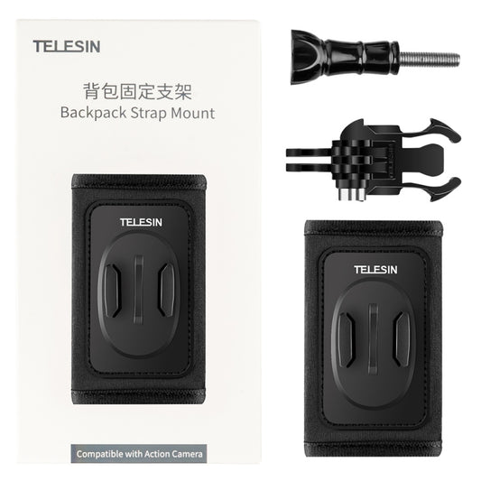 TELESIN Backpack Shoulder Strap Bracket Mount for GoPro Hero / Insta360 /  SJCAM / DJI Action Accessories, Spec: Set A - Backpack Clip by TELESIN | Online Shopping South Africa | PMC Jewellery | Buy Now Pay Later Mobicred