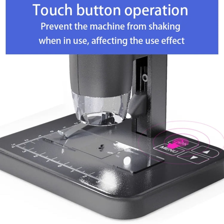 HD Electronic Digital Microscope 5 Inch Screen Touch Key 8000X Biological Cell Electronic Magnifying Glass - Digital Microscope by PMC Jewellery | Online Shopping South Africa | PMC Jewellery | Buy Now Pay Later Mobicred