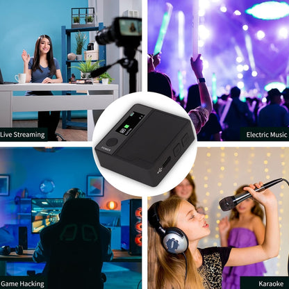 A9 Mobile Phone Computer Live Recording Mini Color Screen Display Sound Card Voice Changer, Spec: English - Live Sound Effects Processors by PMC Jewellery | Online Shopping South Africa | PMC Jewellery | Buy Now Pay Later Mobicred