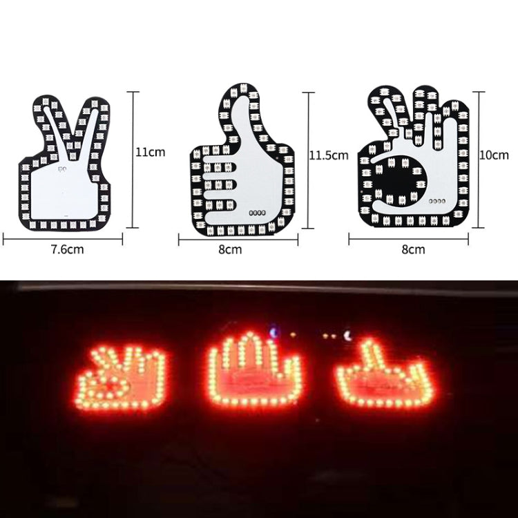 Car Interactive Finger Light Multi-function Warning Anti-rear Collision Light(OK) - Warning Lights by PMC Jewellery | Online Shopping South Africa | PMC Jewellery | Buy Now Pay Later Mobicred