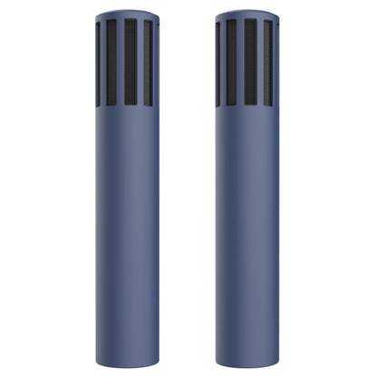 For Teslamic Microphone 1pair Silicone Protective Case Wireless Mic Cover(Midnight Blue) - Microphone by PMC Jewellery | Online Shopping South Africa | PMC Jewellery | Buy Now Pay Later Mobicred