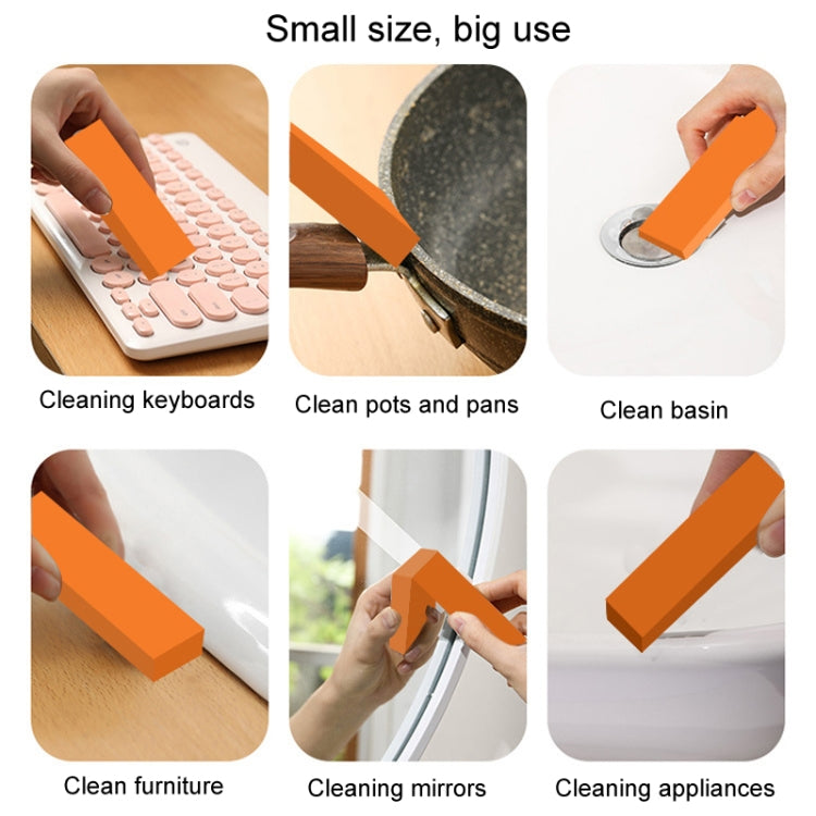 Stainless Steel Cleaning Eraser Household Kitchen Descale Water Rust Removal Stain Removal Cleaning Eraser(Orange) - Cleaning Tools by PMC Jewellery | Online Shopping South Africa | PMC Jewellery