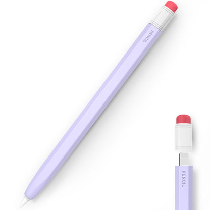 For Apple Pencil 1 AhaStyle PT180-1 Retro Stylus Protective Case Drop Proof Capacitive Pen Cover(Purple) - Pencil Accessories by AhaStyle | Online Shopping South Africa | PMC Jewellery | Buy Now Pay Later Mobicred