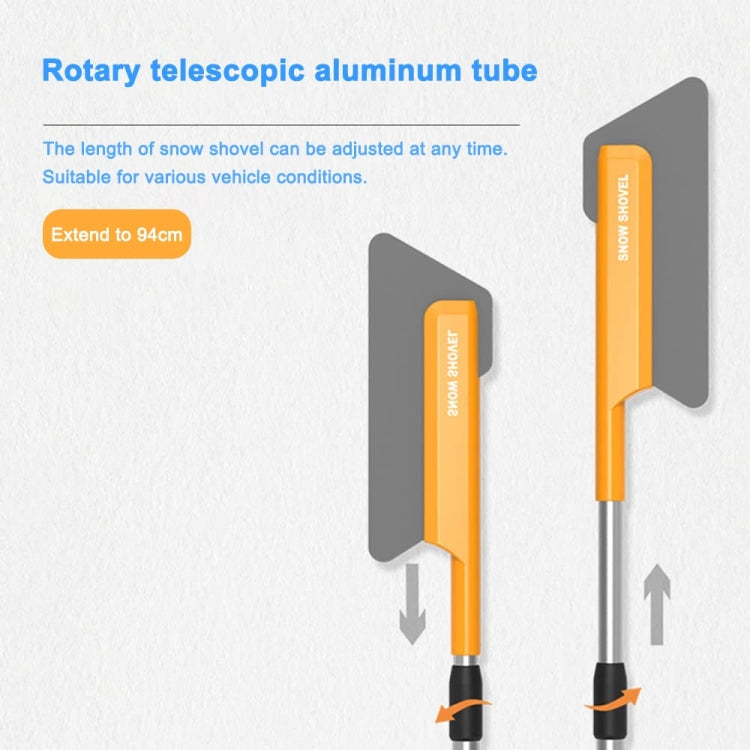 Car Multifunctional Telescopic Snow Shovel Glass Defrost De-icing Brush Winter Cleaning Tools, Spec: Light Model - Ice Scraper by PMC Jewellery | Online Shopping South Africa | PMC Jewellery | Buy Now Pay Later Mobicred