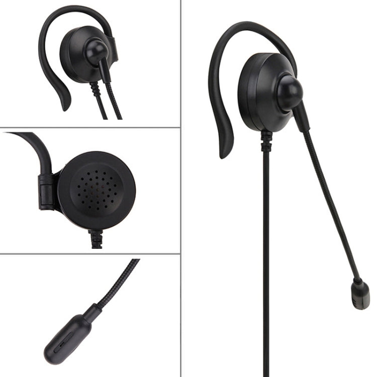 SOYTO SY227 Single-side Operator Ear Hook Headset Corded Computer Headset, Interfaces: Separation USB Wire Control - Microphones & Headsets by SOYTO | Online Shopping South Africa | PMC Jewellery