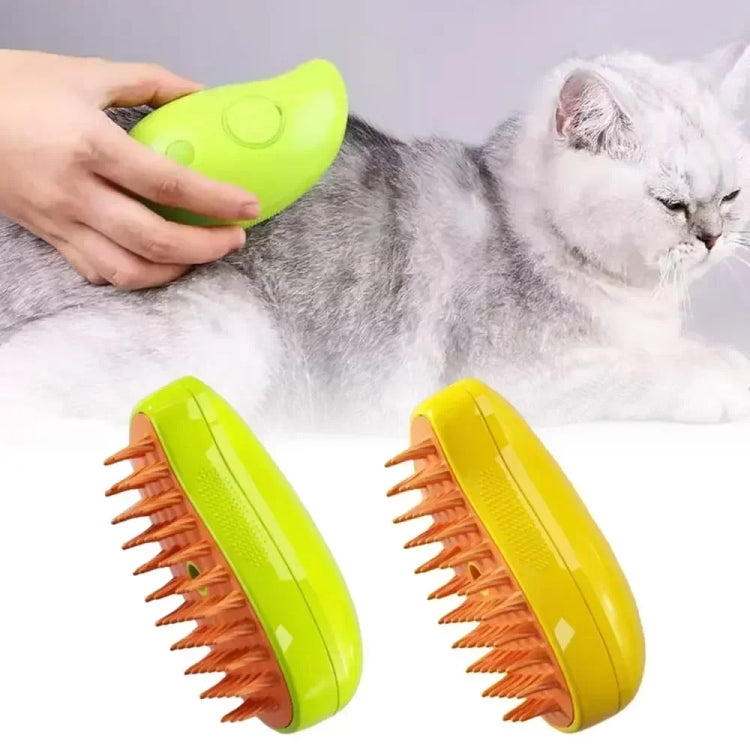 Mango Pet Electrical Spray Massage Comb Hair Removal Cleaning Grooming Brush For Cats And Dogs(Green) - Brushes & Combs by PMC Jewellery | Online Shopping South Africa | PMC Jewellery